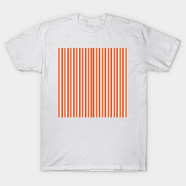 Dapper Stripes, Orange T-Shirt by Heyday Threads